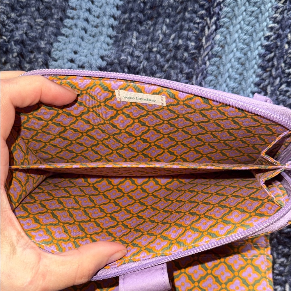 Vera Bradley Floral Crossbody Bag with Lavender Wallet - Picture 6 of 8